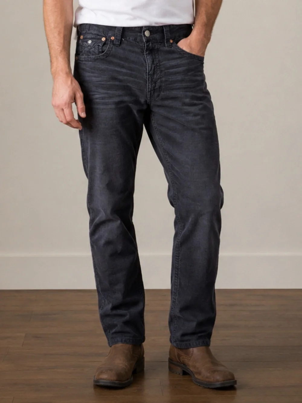 True Religion Men’s Ricky Corduroy Jeans